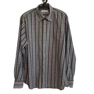 Alex Cannon Long‎ Sleeve Buttown Down Shirt L Casual Date Night Relaxed Fit